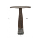 Harper Smoked Charcoal Oak & Marble Bar Table by Richmond Interiors