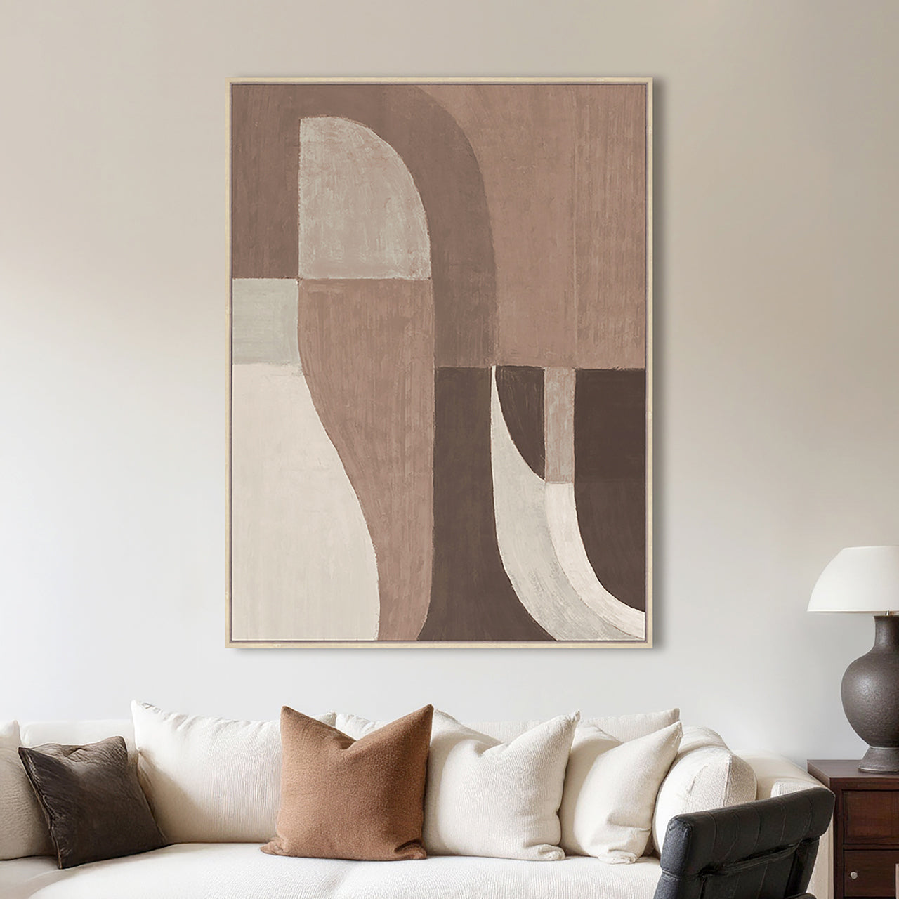 Tatu Brown Wall Art - Left by Richmond Interiors
