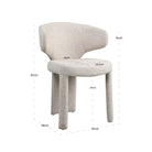 Dining chair Viola natural linear by Richmond Interiors