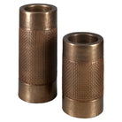 Sky Brushed Gold Candle Holder - Small by Richmond Interiors