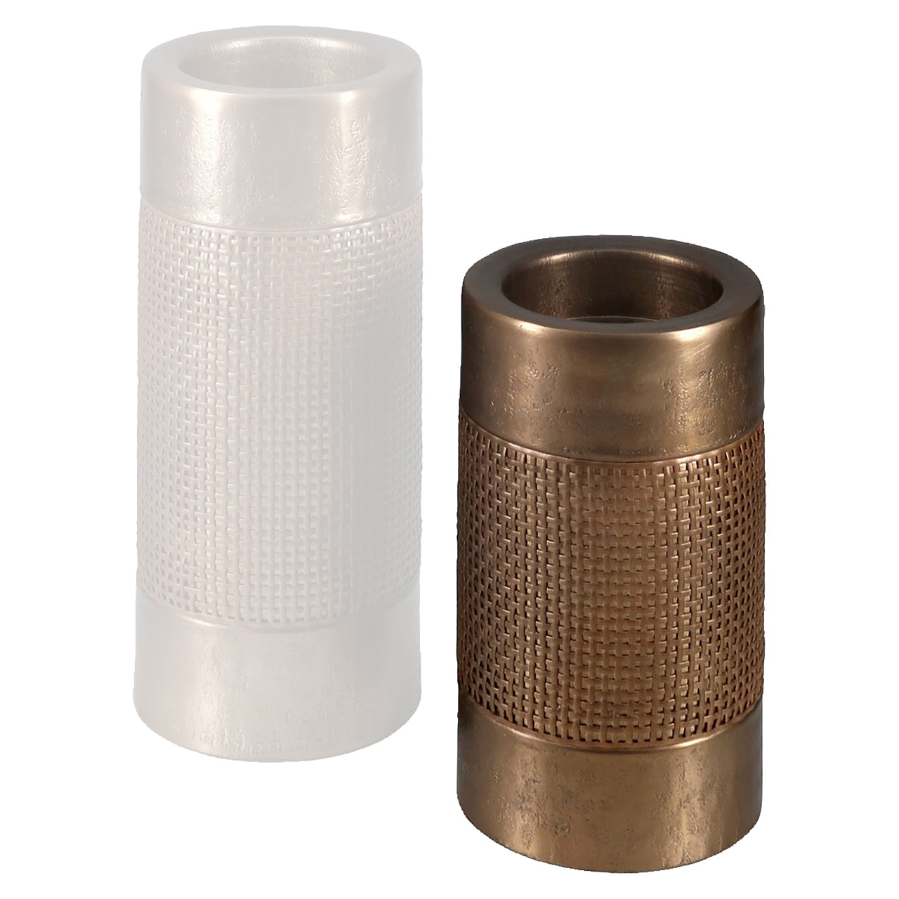 Sky Brushed Gold Candle Holder - Small by Richmond Interiors