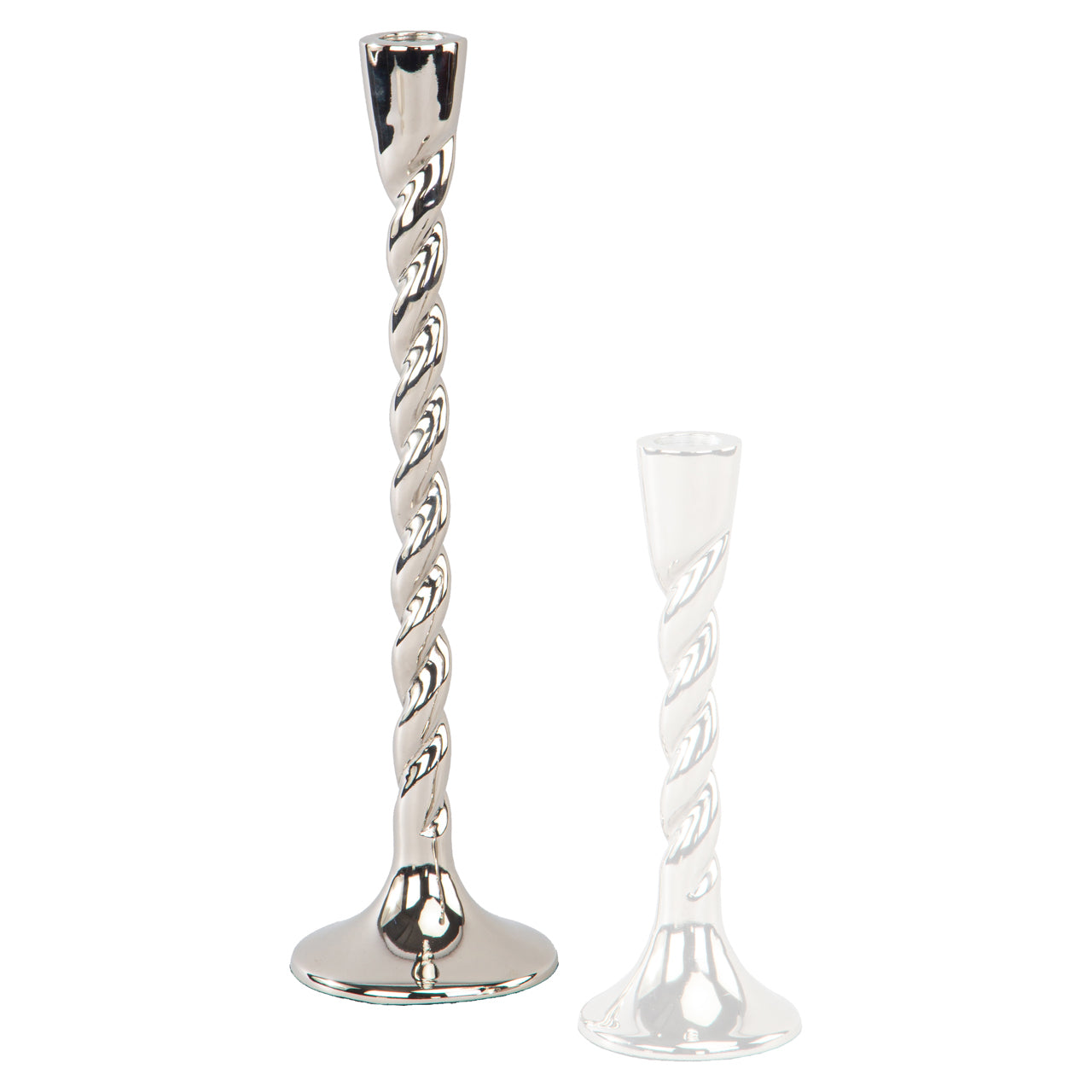 Crillon Silver Candle Holder - Large by Richmond Interiors