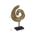 Swirl Antique Brass Decorative Object - Small by Richmond Interiors