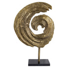 Swirl Antique Brass Decorative Object - Large by Richmond Interiors