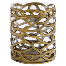 Mase Antique Brass Hurricane Light by Richmond Interiors