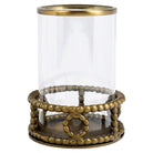 Mile Antique Brass Hurricane Light by Richmond Interiors