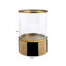 Sas Antique Brass Hurricane light by Richmond Interiors
