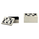 Flake Black & White Storage Box (Set of 2) by Richmond Interiors