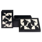 Rae Black & White Storage Box (Set of 2) by Richmond Interiors