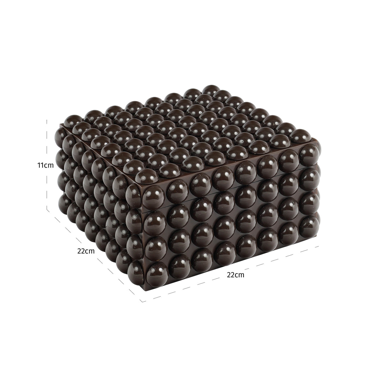 Nyx Dark Brown Storage Box - Large by Richmond Interiors