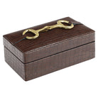 Rex Dark Brown Storage Box - Small by Richmond Interiors