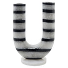 River Black & White U Shaped Candle Holder by Richmond Interiors