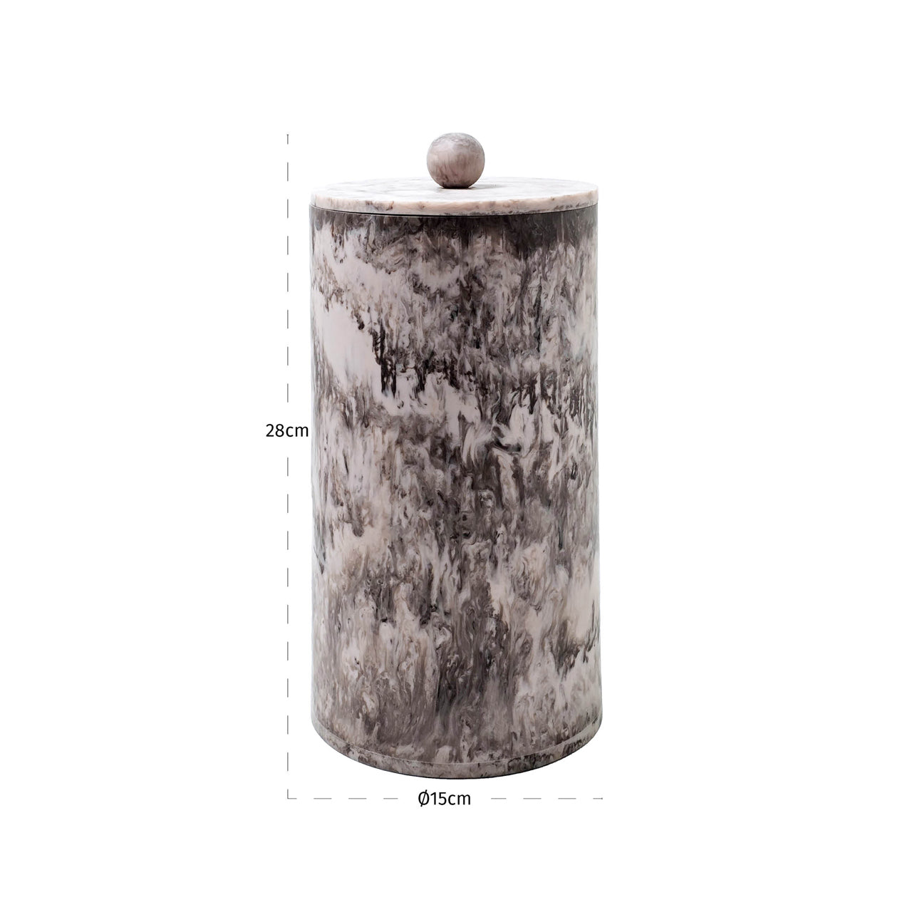 Rosaline Chocolate Brown Storage Jar - Large by Richmond Interiors