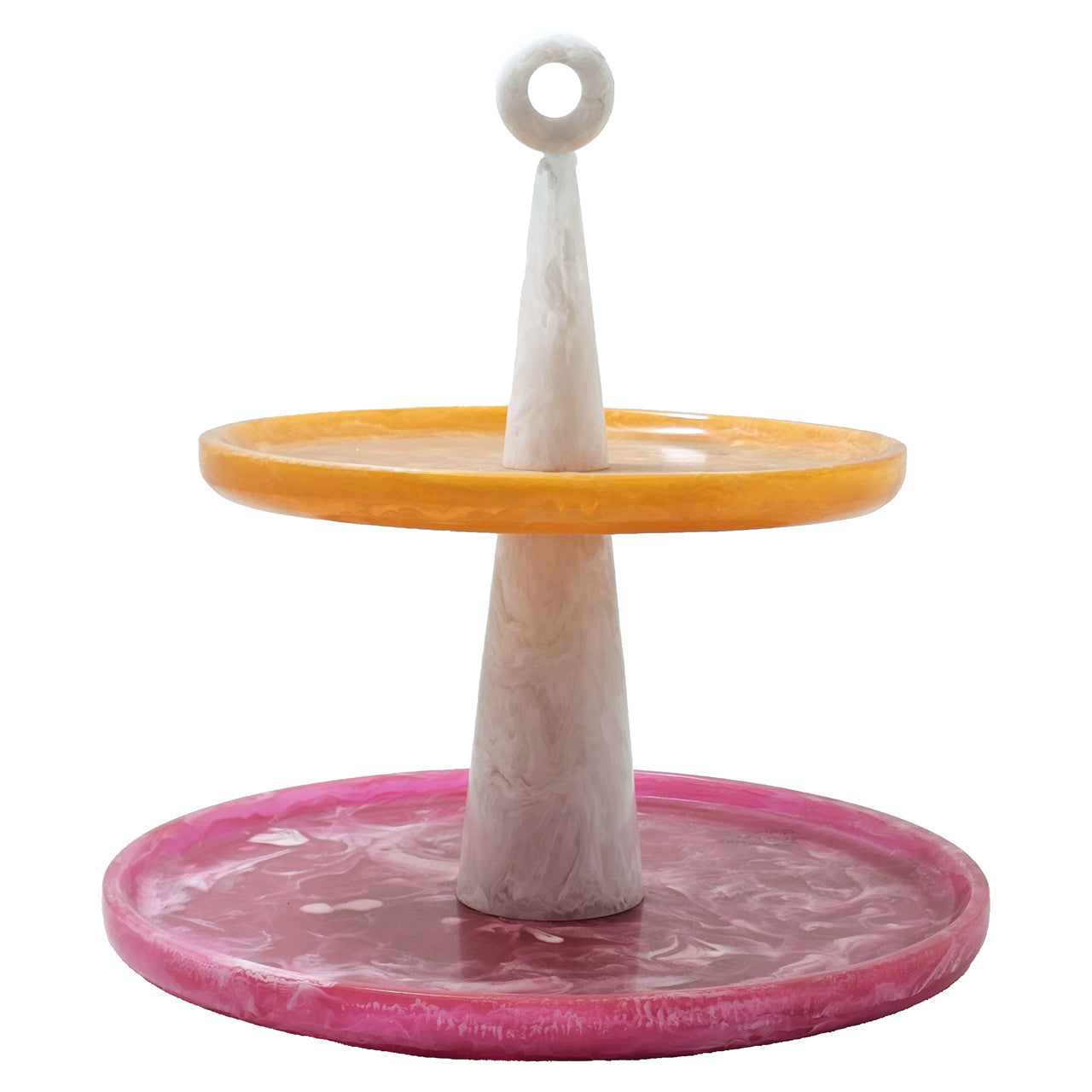 Posy Pink & Orange Cake plate by Richmond Interiors