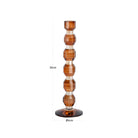 Lowan Brown Glass Candle holder - Large by Richmond Interiors