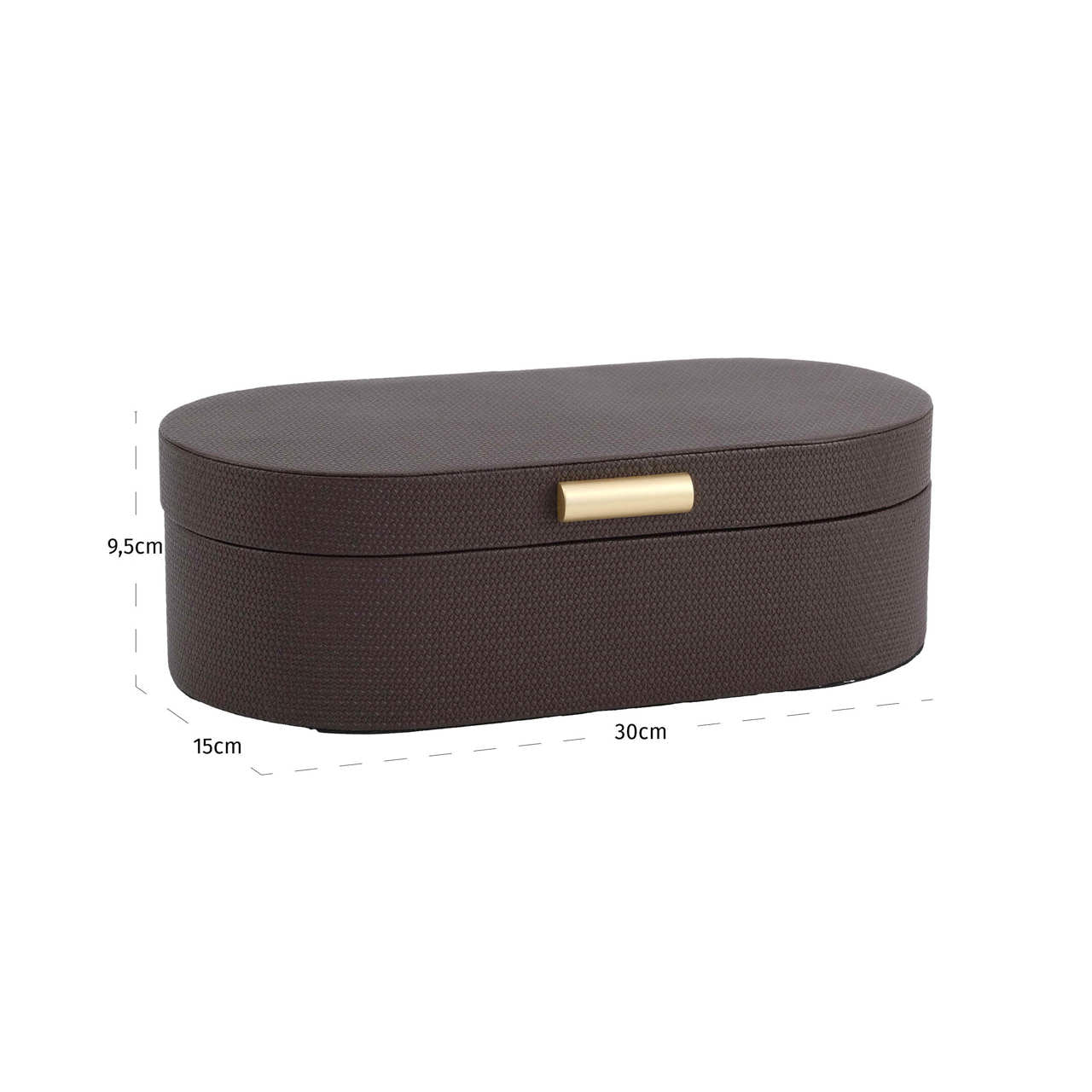 Nova Brown Storage Box - Large by Richmond Interiors