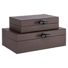 Billie Dark Brown Storage Box - Large by Richmond Interiors