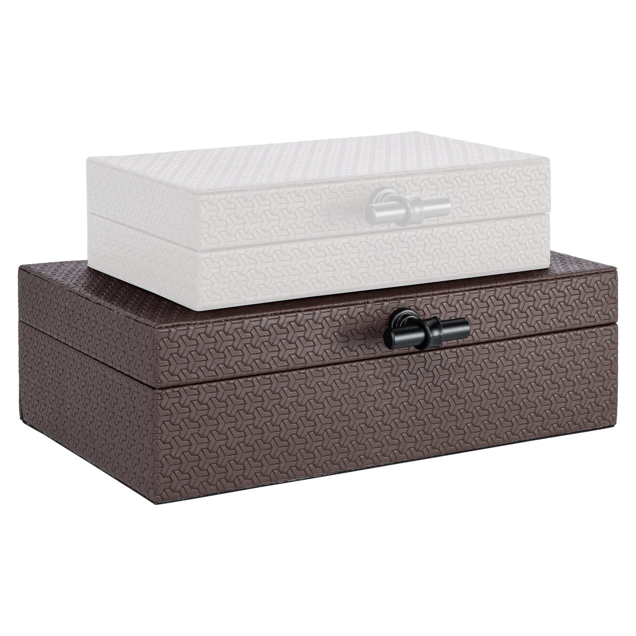 Billie Dark Brown Storage Box - Large by Richmond Interiors
