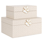 Lillie ivory Storage box - Small by Richmond Interiors
