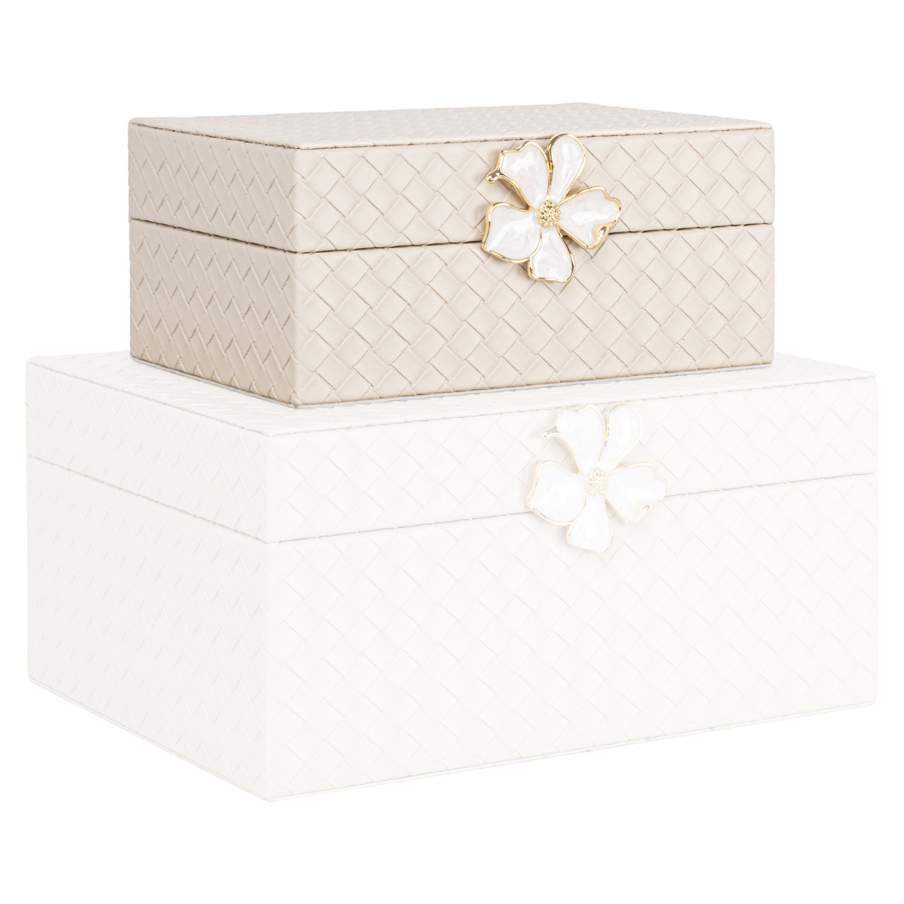 Lillie ivory Storage box - Small by Richmond Interiors