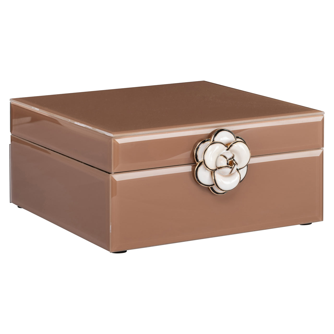 Floral Brown Storage box - small by Richmond Interiors