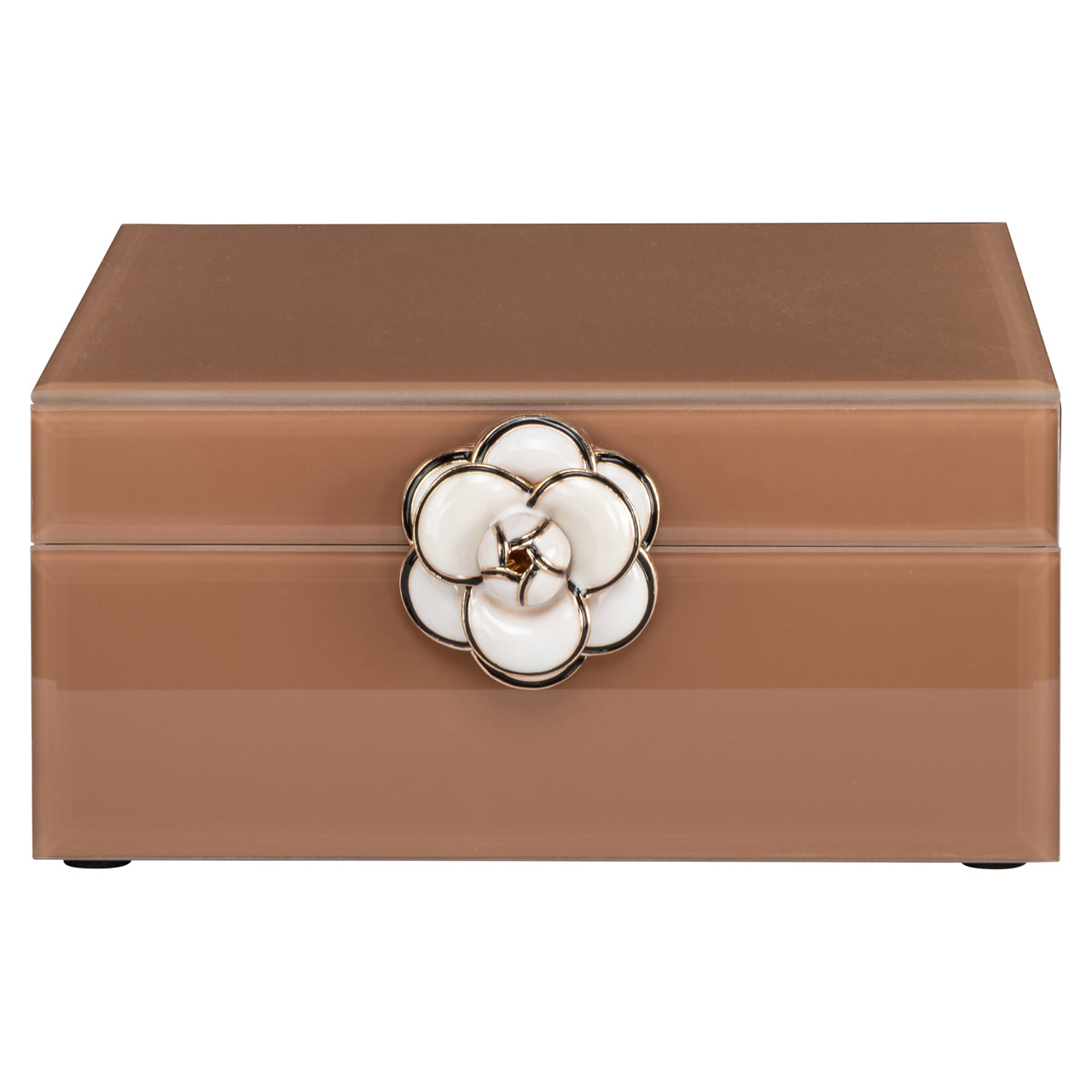Floral Brown Storage box - small by Richmond Interiors