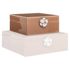 Floral Brown Storage box - small by Richmond Interiors