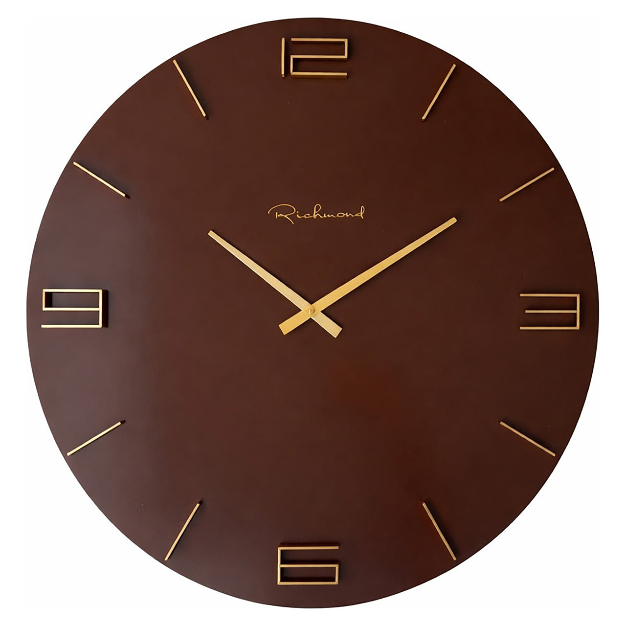Byram Chestnut Wall Clock by Richmond Interiors