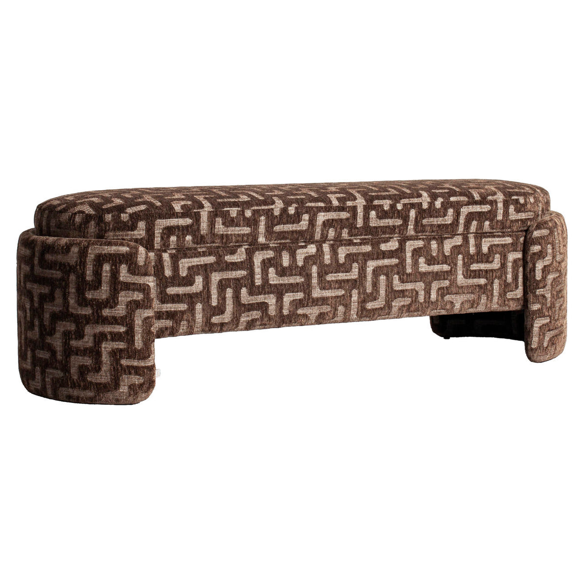 Bench Cupid brown labyrinth with storage by Richmond Interiors