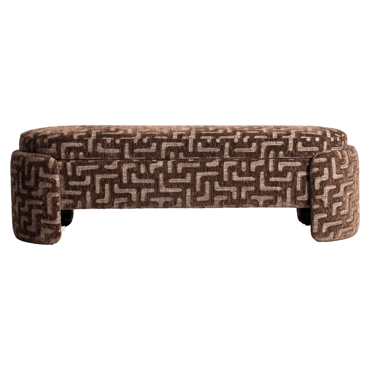 Bench Cupid brown labyrinth with storage by Richmond Interiors