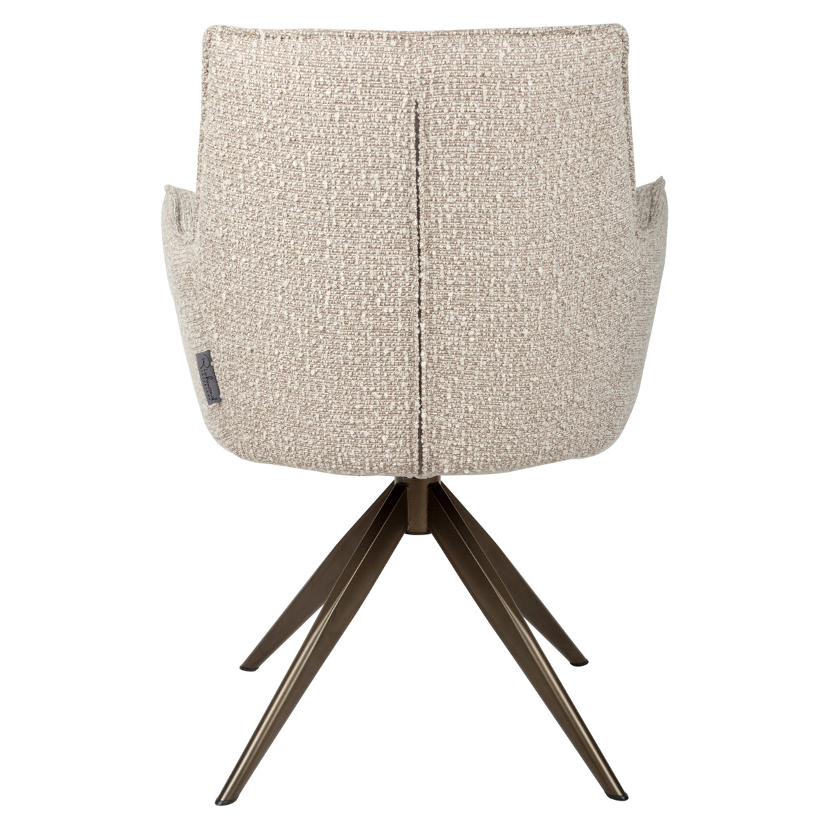 Dining chair Dakota natural chunky swivel with arm by Richmond Interiors