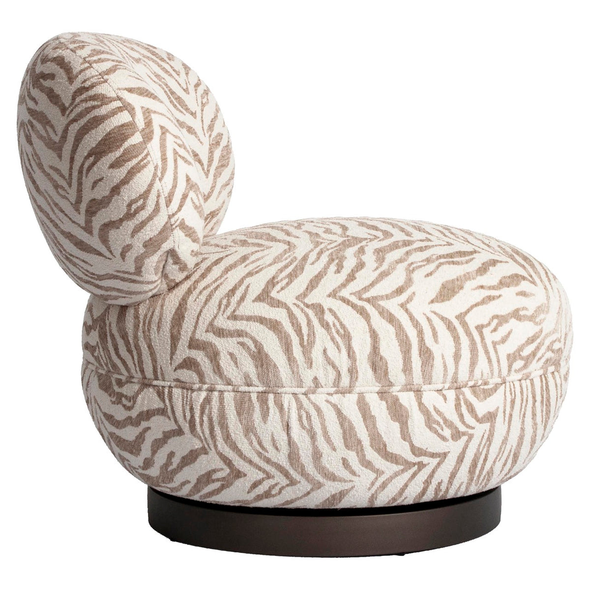 Lounge chair Jace beige tiger swivel by Richmond Interiors