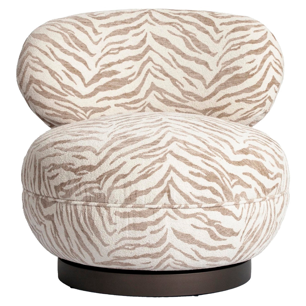Lounge chair Jace beige tiger swivel by Richmond Interiors