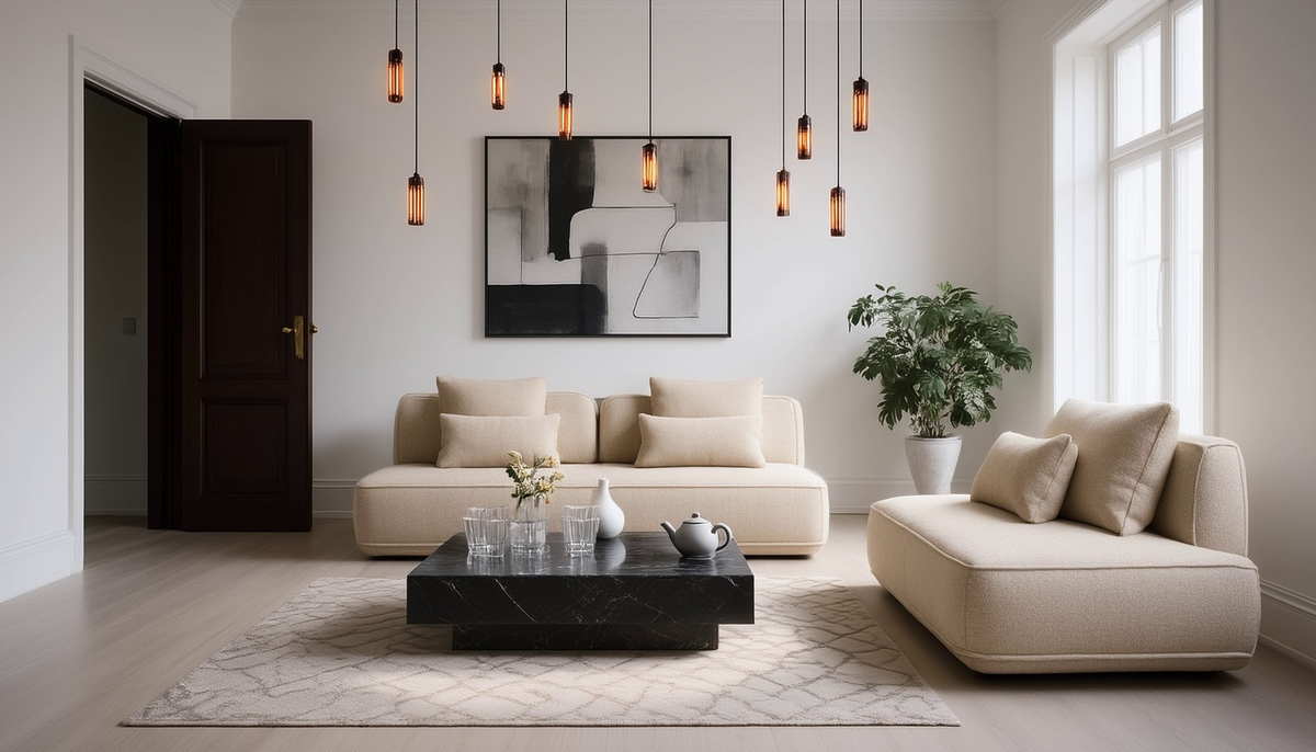 Sofa Tudor natural boldweave 2,5-seater movable backrest by Richmond Interiors