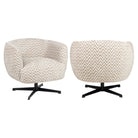 Lounge chair Estelle sand chevron swivel by Richmond Interiors