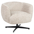 Lounge chair Estelle sand chevron swivel by Richmond Interiors