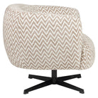 Lounge chair Estelle sand chevron swivel by Richmond Interiors
