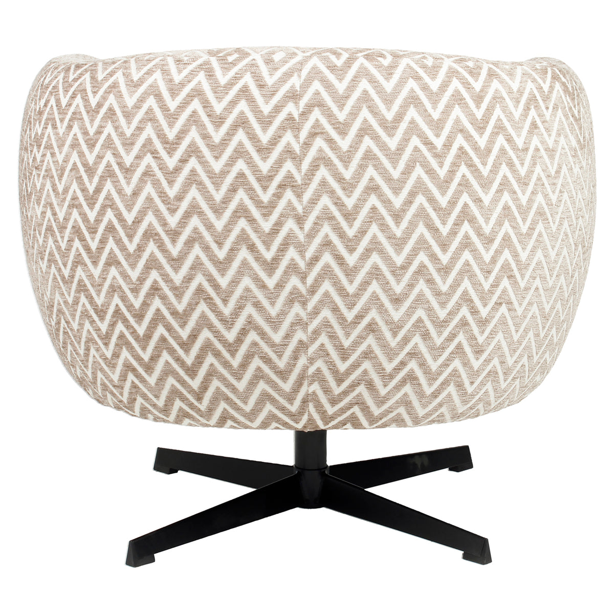 Lounge chair Estelle sand chevron swivel by Richmond Interiors