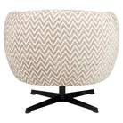 Lounge chair Estelle sand chevron swivel by Richmond Interiors