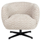 Lounge chair Estelle sand chevron swivel by Richmond Interiors