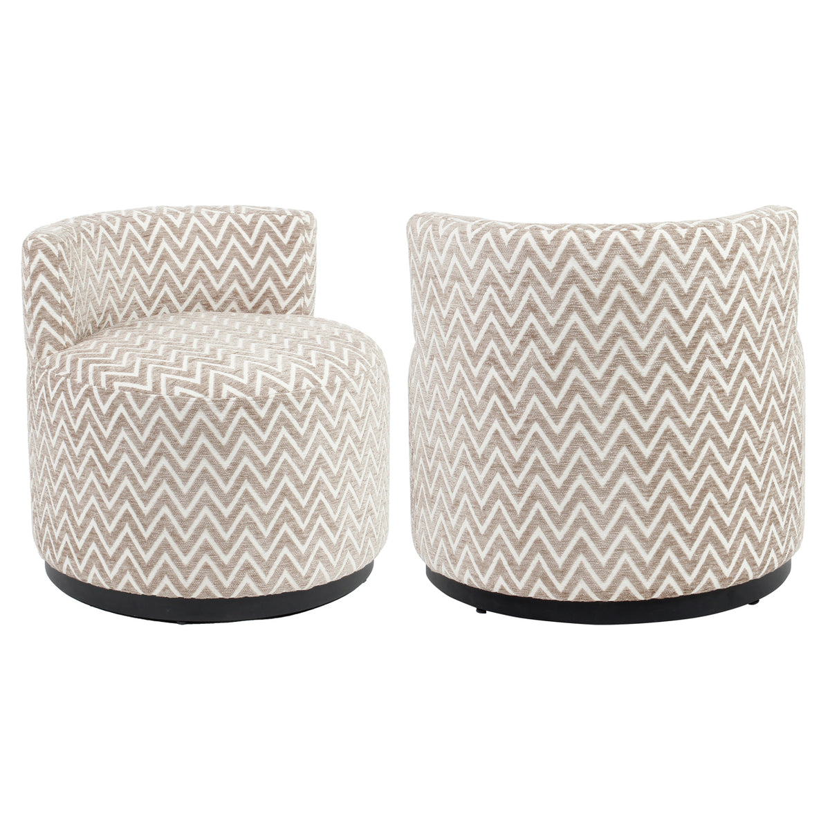 Lounge chair Franny sand chevron by Richmond Interiors