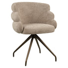 Dining chair Kayla mocca boldweave swivel by Richmond Interiors