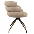 Dining chair Kayla mocca boldweave swivel by Richmond Interiors