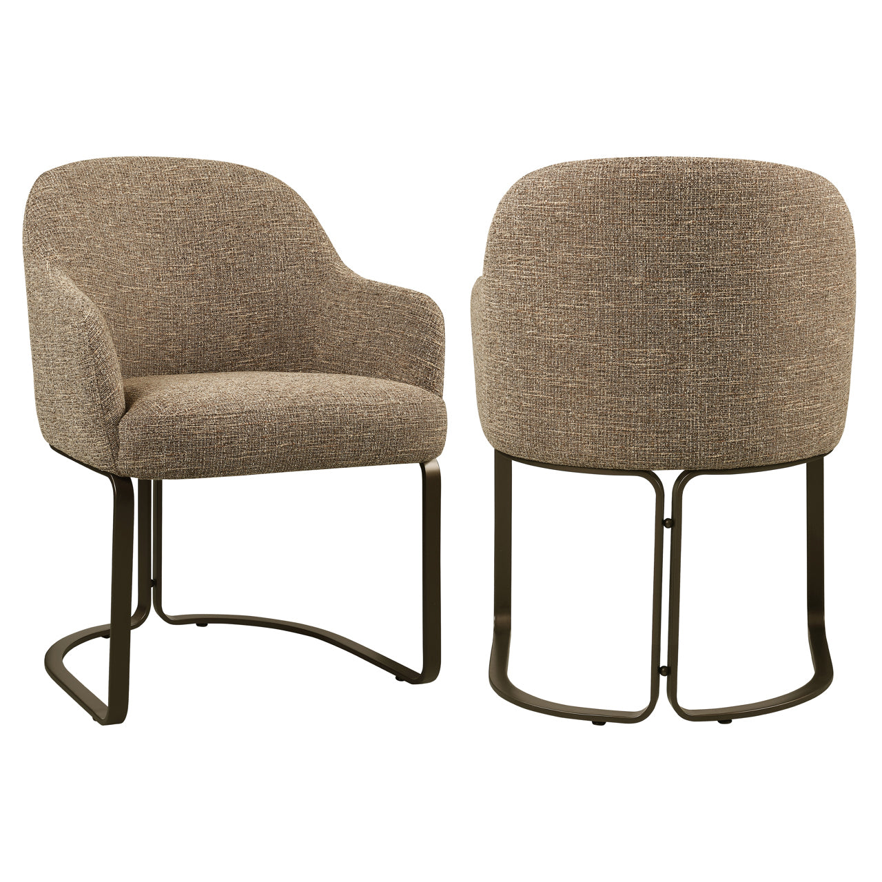 Hadley Brown Tweed Dining Chair by Richmond Interiors