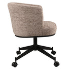 Dining chair Rochenne mocca linear swivel on wheels by Richmond Interiors