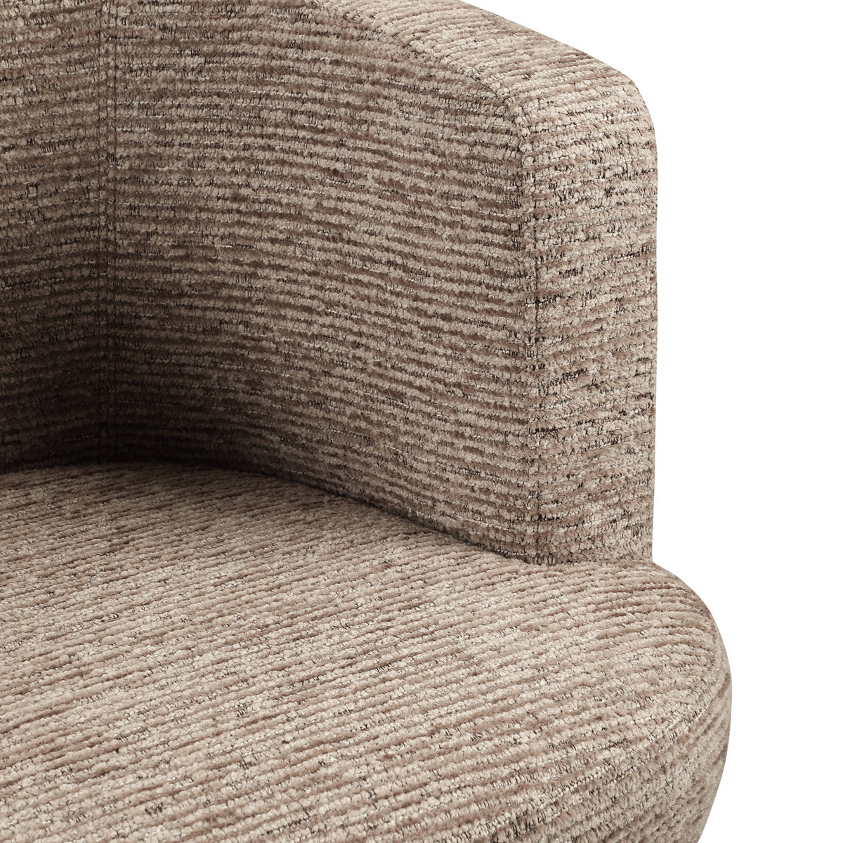 Dining chair Rochenne mocca linear swivel on wheels by Richmond Interiors