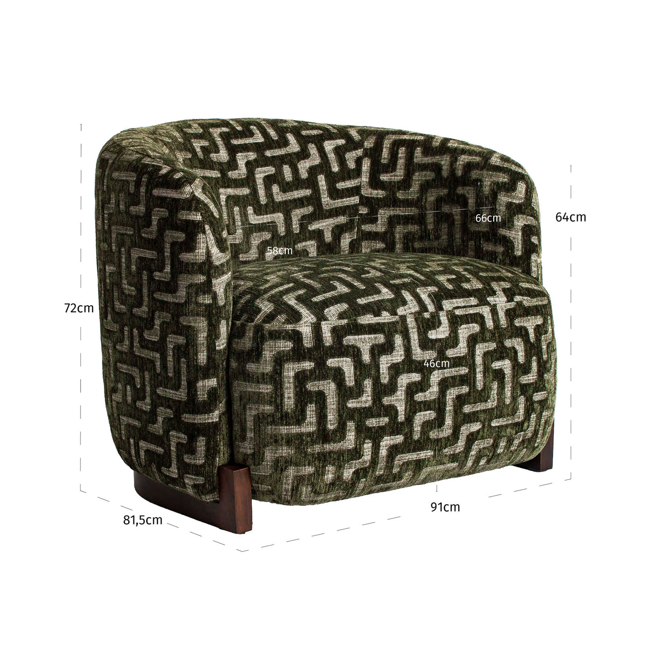 Hannah Moss Labyrinth Lounge Chair by Richmond Interiors