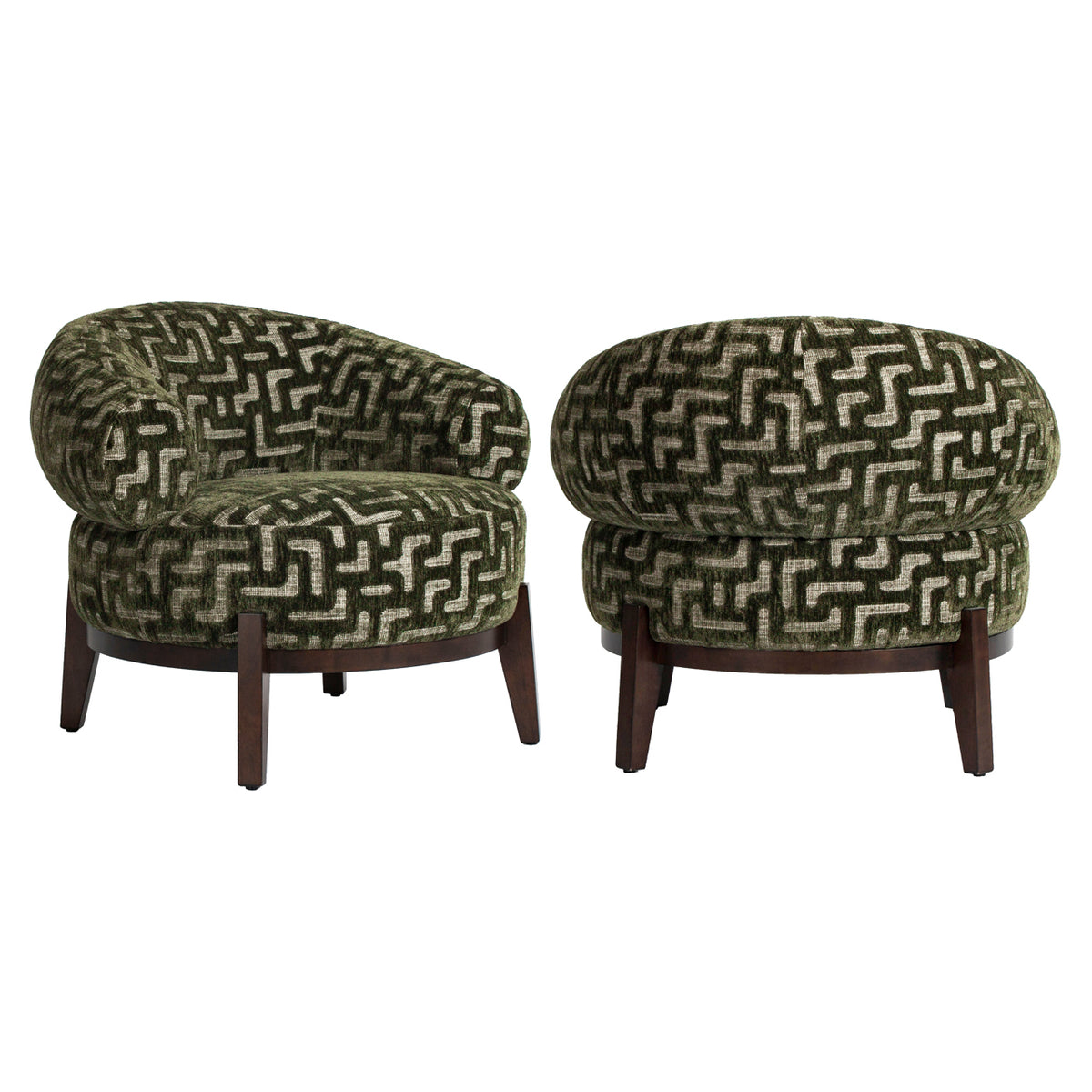 Lounge chair Montana moss labyrinth by Richmond Interiors