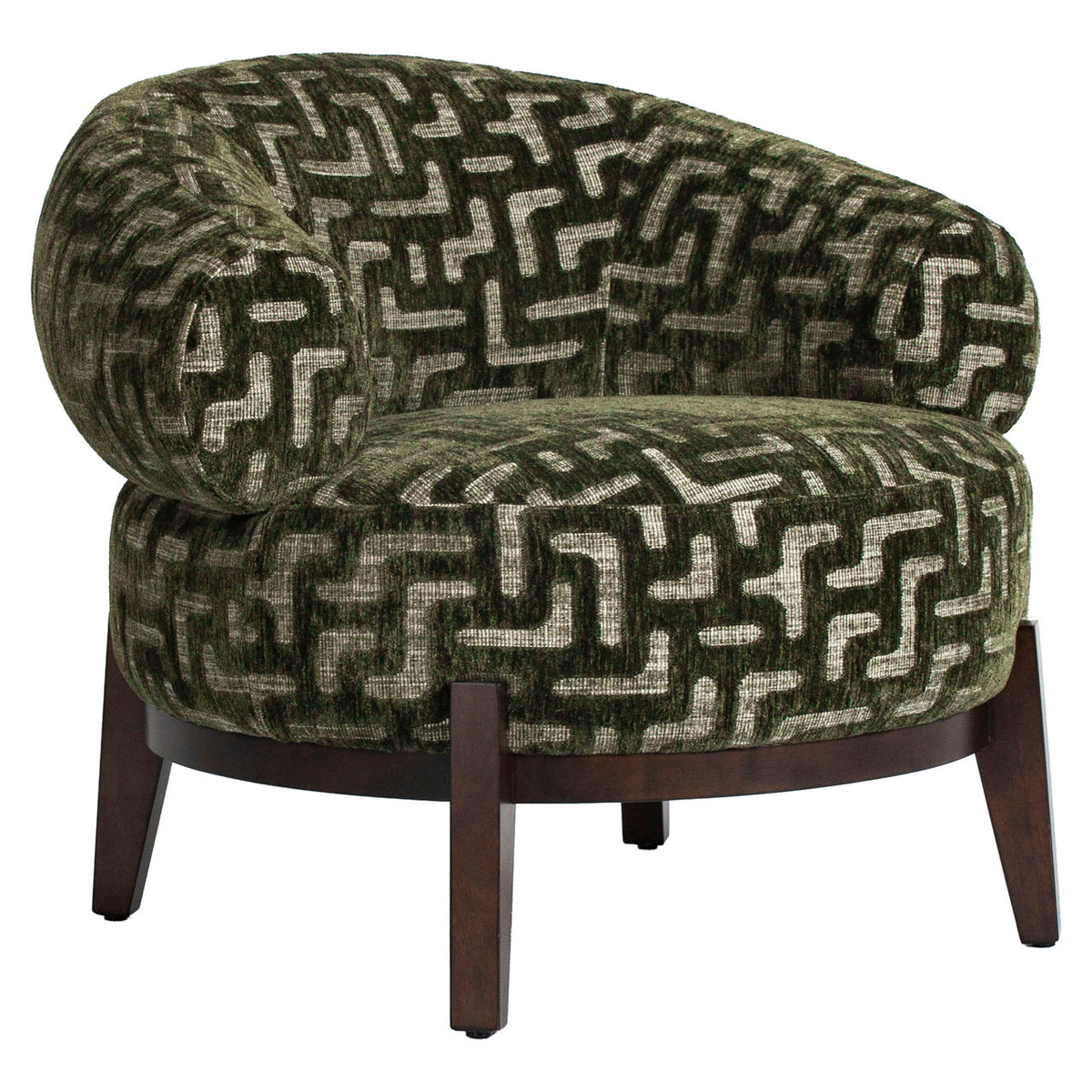 Lounge chair Montana moss labyrinth by Richmond Interiors
