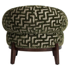 Lounge chair Montana moss labyrinth by Richmond Interiors